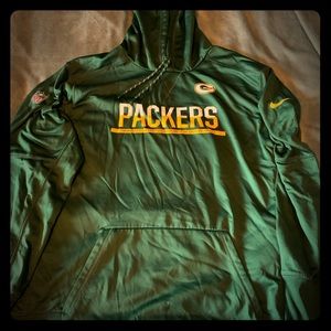 NIKE Green Bay Packers Hoodie XXL 2XL NFL